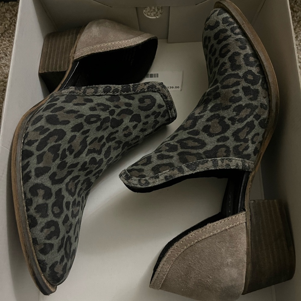 Leopard Print Ankle Booties - Picture 7 of 7